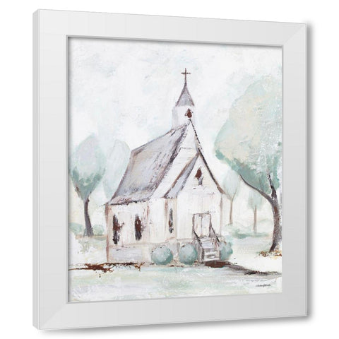 House of God White Modern Wood Framed Art Print by Kissell, Mackenzie