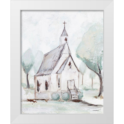 House of God White Modern Wood Framed Art Print by Kissell, Mackenzie