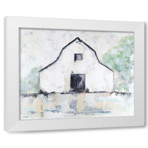 Rustic Barn White Modern Wood Framed Art Print by Kissell, Mackenzie
