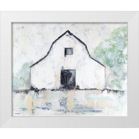 Rustic Barn White Modern Wood Framed Art Print by Kissell, Mackenzie
