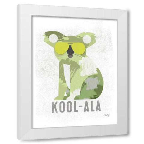 Kool-ala White Modern Wood Framed Art Print by Michelle, Misty