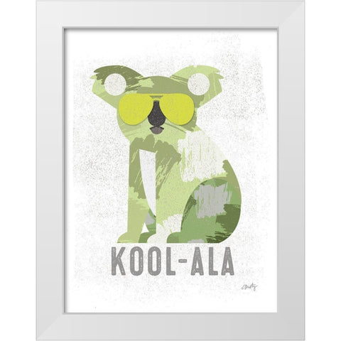 Kool-ala White Modern Wood Framed Art Print by Michelle, Misty