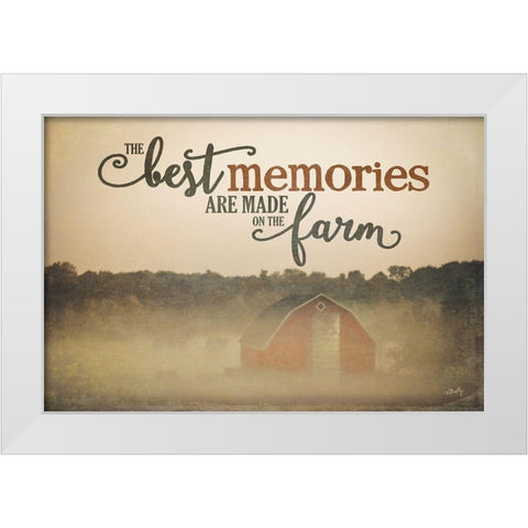 Farm Memories White Modern Wood Framed Art Print by Michelle, Misty