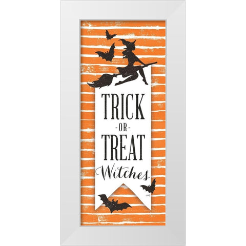 Trick or Treat Witches   White Modern Wood Framed Art Print by Michelle, Misty