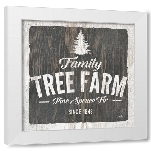 Family Tree Farm White Modern Wood Framed Art Print by Michelle, Misty