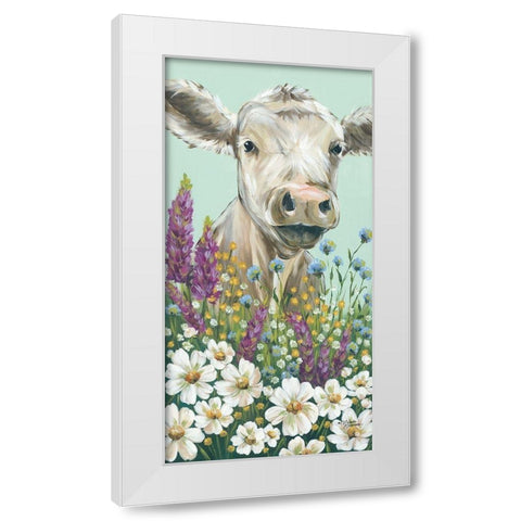 Field Day Hide and Seek White Modern Wood Framed Art Print by Norman, Michele