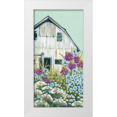 Field Day on the Farm White Modern Wood Framed Art Print by Norman, Michele