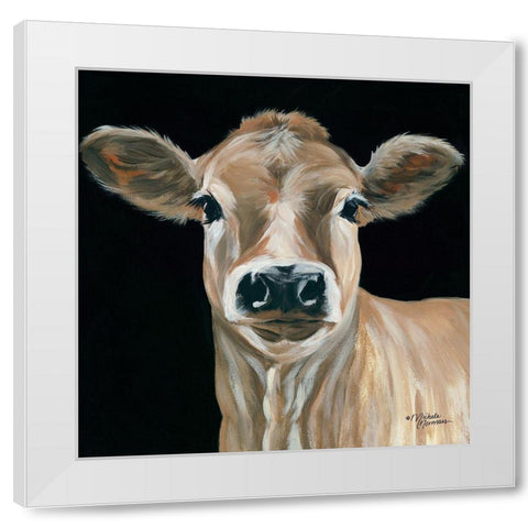 Jersey Girl White Modern Wood Framed Art Print by Norman, Michele