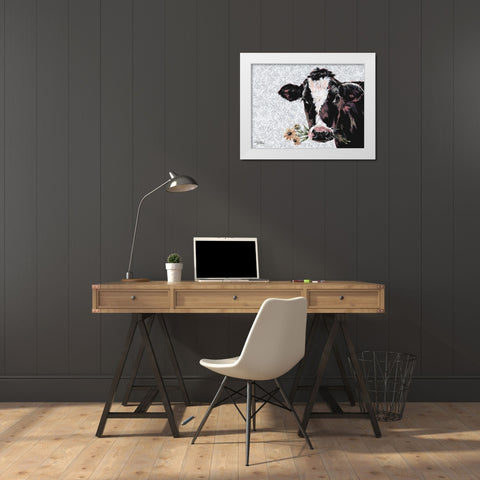 Susie White Modern Wood Framed Art Print by Norman, Michele