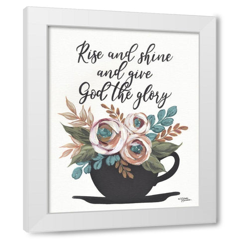 Rise and Shine White Modern Wood Framed Art Print by Norman, Michelle