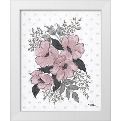 Harper White Modern Wood Framed Art Print by Norman, Michele