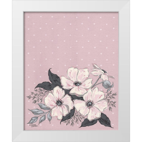 Astrid White Modern Wood Framed Art Print by Norman, Michele