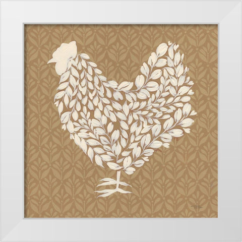 Golden Hour on the Farm White Modern Wood Framed Art Print by Norman, Michele