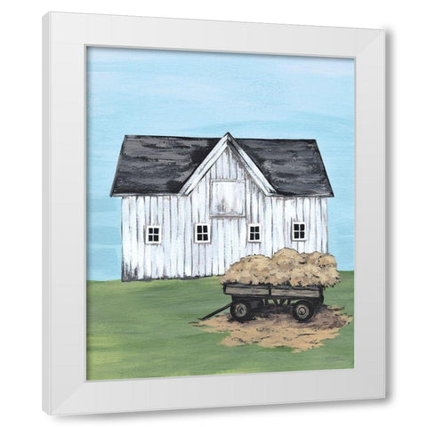 Hay Day    White Modern Wood Framed Art Print by Norman, Michele