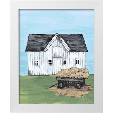 Hay Day    White Modern Wood Framed Art Print by Norman, Michele