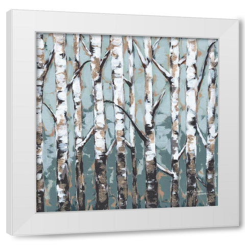 Enchanted Forest White Modern Wood Framed Art Print by Norman, Michele
