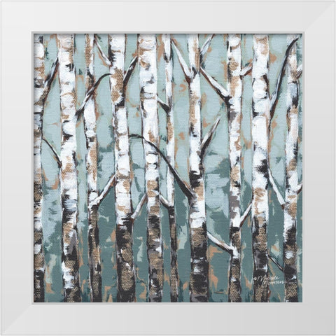 Enchanted Forest White Modern Wood Framed Art Print by Norman, Michele