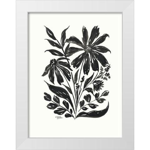 Daisy Garden #1 White Modern Wood Framed Art Print by Norman, Michele