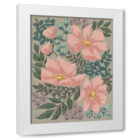 Cosmos Dreams White Modern Wood Framed Art Print by Norman, Michele