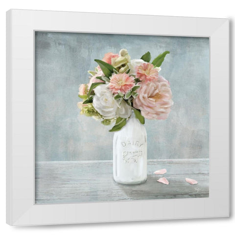 Summer Picks I White Modern Wood Framed Art Print by Mollie B.