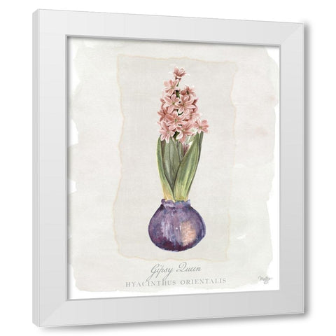Hyacinthus Orientalis II White Modern Wood Framed Art Print by Mollie B.