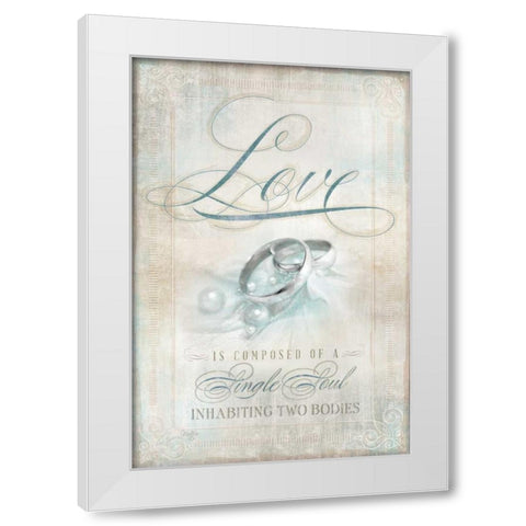 Single Soul I White Modern Wood Framed Art Print by Mollie B.