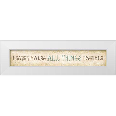 All Things White Modern Wood Framed Art Print by Mollie B.