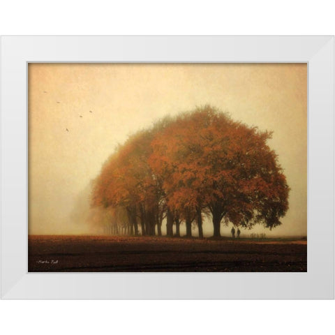 Not All Those Who Wander Are Lost White Modern Wood Framed Art Print by Podt, Martin