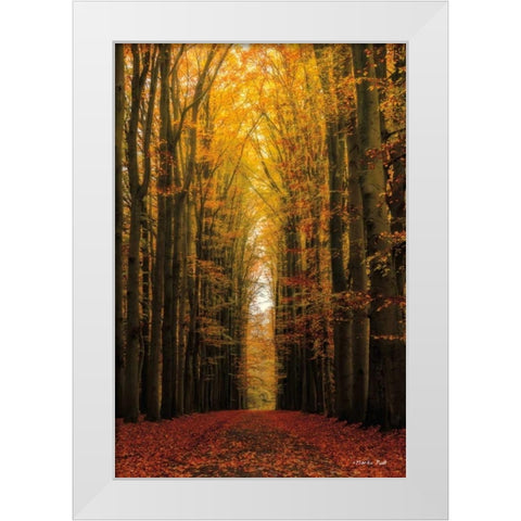 Highway to Heaven White Modern Wood Framed Art Print by Podt, Martin