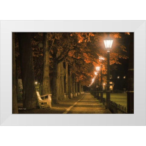 Take a Seat White Modern Wood Framed Art Print by Podt, Martin