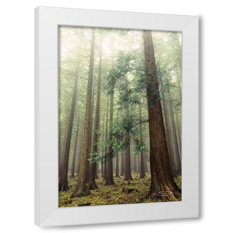 The Friendly Giants White Modern Wood Framed Art Print by Podt, Martin