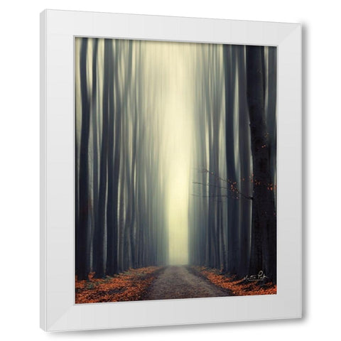 Reaching Out White Modern Wood Framed Art Print by Podt, Martin
