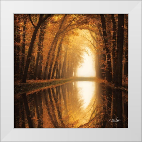 Lochem Reflections White Modern Wood Framed Art Print by Podt, Martin