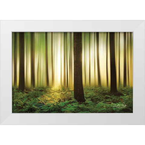 Forest in Motion White Modern Wood Framed Art Print by Podt, Martin