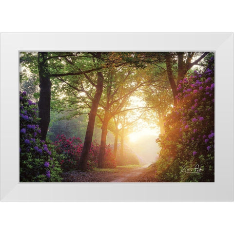 Color Overdose White Modern Wood Framed Art Print by Podt, Martin