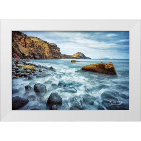 Love is Like Water    White Modern Wood Framed Art Print by Podt, Martin