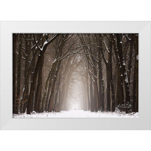 Lochem in Winter White Modern Wood Framed Art Print by Podt, Martin