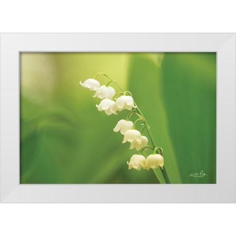 Lily of the Valley White Modern Wood Framed Art Print by Podt, Martin