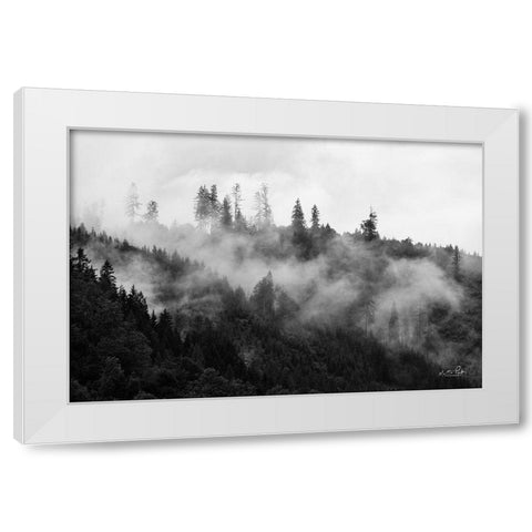 Covered by Clouds White Modern Wood Framed Art Print by Podt, Martin