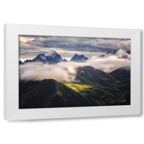 In the Spotlight I White Modern Wood Framed Art Print by Podt, Martin