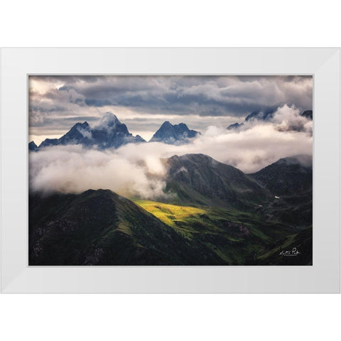 In the Spotlight I White Modern Wood Framed Art Print by Podt, Martin