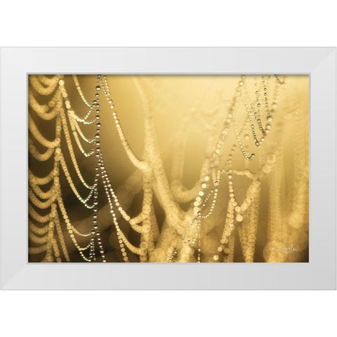 Natures Jewels II White Modern Wood Framed Art Print by Podt, Martin
