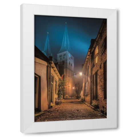 Church 2 White Modern Wood Framed Art Print by Podt, Martin