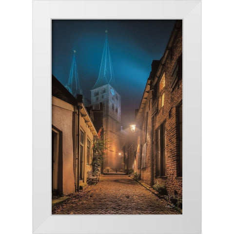Church 2 White Modern Wood Framed Art Print by Podt, Martin