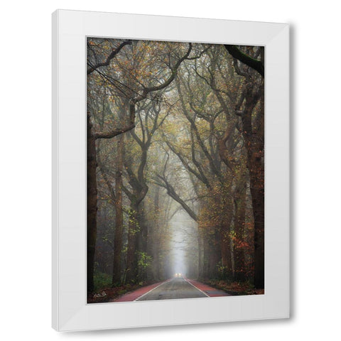 Tiny Car    White Modern Wood Framed Art Print by Podt, Martin