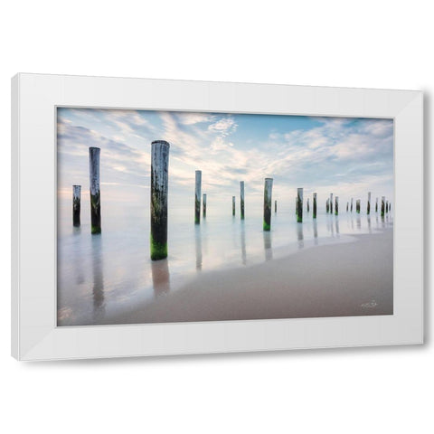Standing Still White Modern Wood Framed Art Print by Podt, Martin