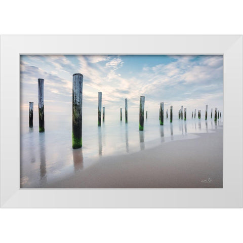 Standing Still White Modern Wood Framed Art Print by Podt, Martin