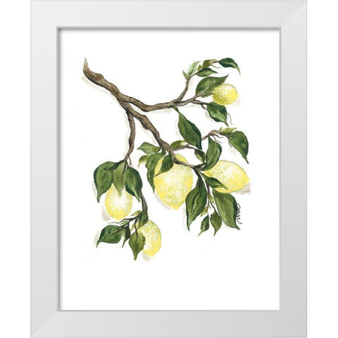 Squeeze the Day White Modern Wood Framed Art Print by Norkus, Julie
