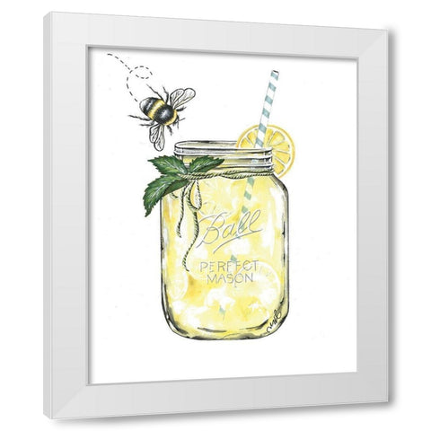 When Life Gives You Lemons White Modern Wood Framed Art Print by Norkus, Julie