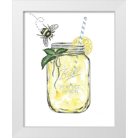When Life Gives You Lemons White Modern Wood Framed Art Print by Norkus, Julie